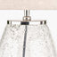 Elysia Bubble Glass and Silver Metal Table Lamp.
