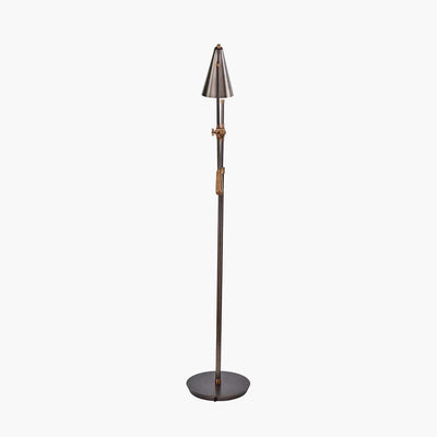 Pacific Lifestyle Lighting Emiliano Antique Bronze and Antique Brass Adjustable Task Floor Lamp House of Isabella UK