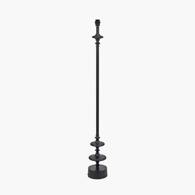 Pacific Lifestyle Lighting Emilio Matt Black Candlestick Floor Lamp Base House of Isabella UK