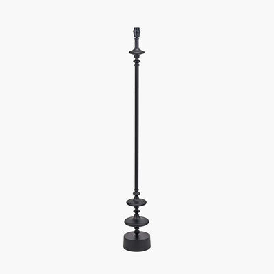 Pacific Lifestyle Lighting Emilio Matt Black Candlestick Floor Lamp Base House of Isabella UK