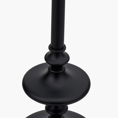 Pacific Lifestyle Lighting Emilio Matt Black Candlestick Floor Lamp Base House of Isabella UK