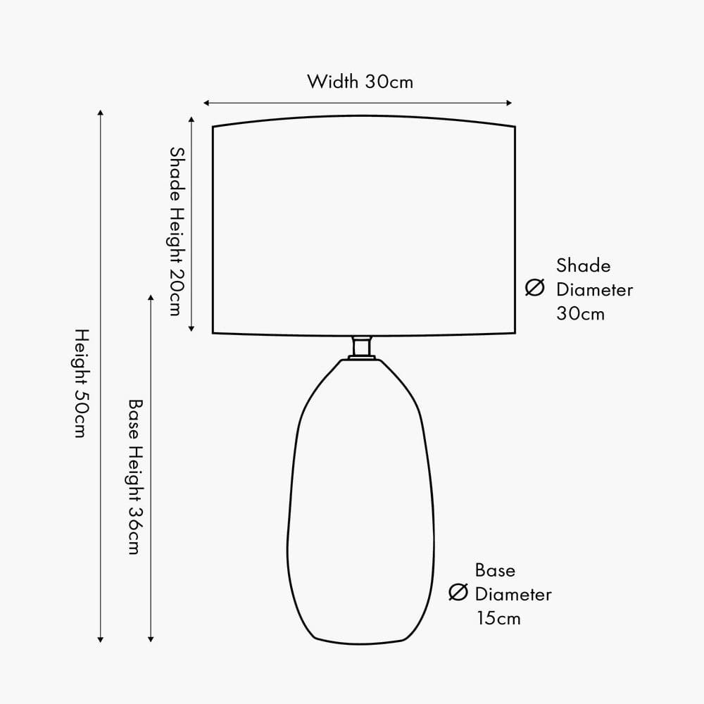 Pacific Lifestyle Lighting Erika Black Vintage Textured Ceramic Table Lamp House of Isabella UK