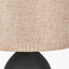 Pacific Lifestyle Lighting Erika Black Vintage Textured Ceramic Table Lamp House of Isabella UK