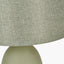 Pacific Lifestyle Lighting Erika Sage Vintage Textured Ceramic Table Lamp House of Isabella UK