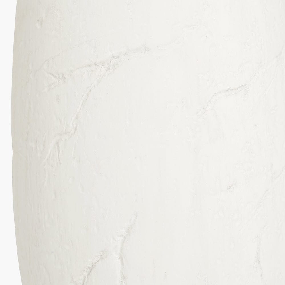 Erika White Vintage Textured Ceramic Table Lamp.