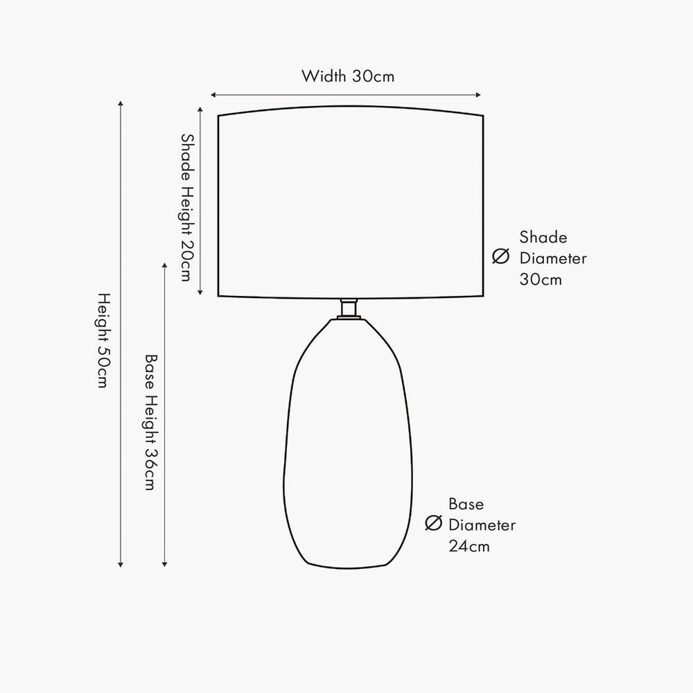 Erika White Vintage Textured Ceramic Table Lamp.