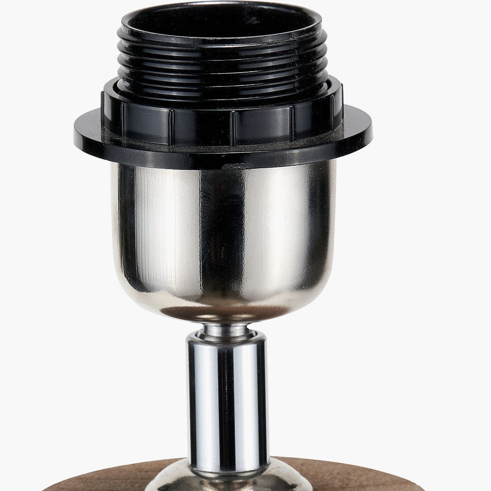 Pacific Lifestyle Lighting Esha Natural Conical Wood Table Lamp Base House of Isabella UK