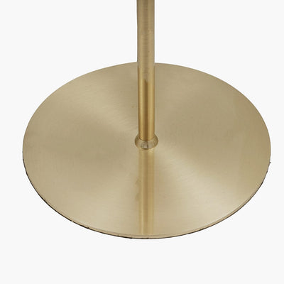 Pacific Lifestyle Lighting Estelle Brushed Brass Metal and White Orb Dome Floor Lamp House of Isabella UK