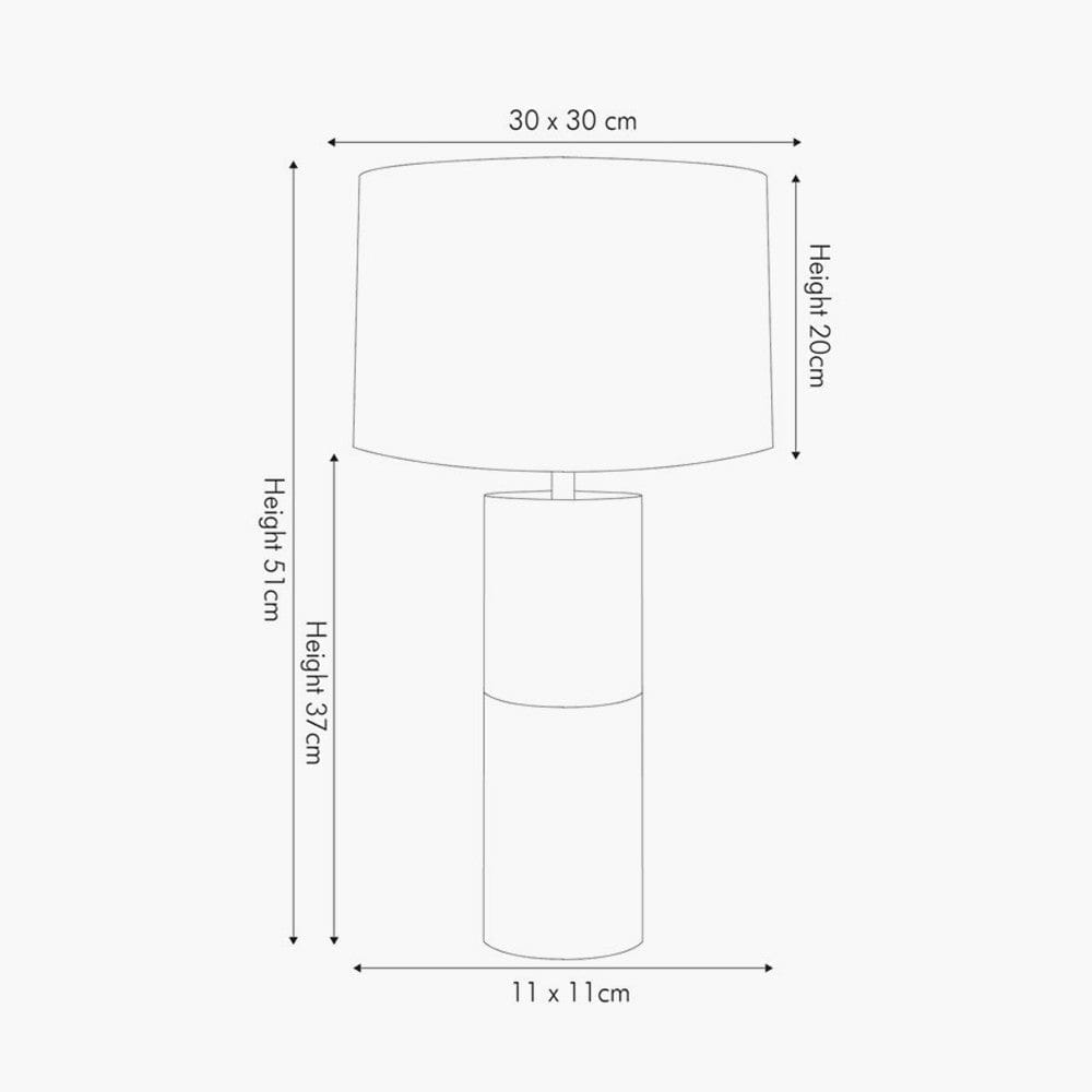 Etosha Dark Wood and Gold Metal Table Lamp.