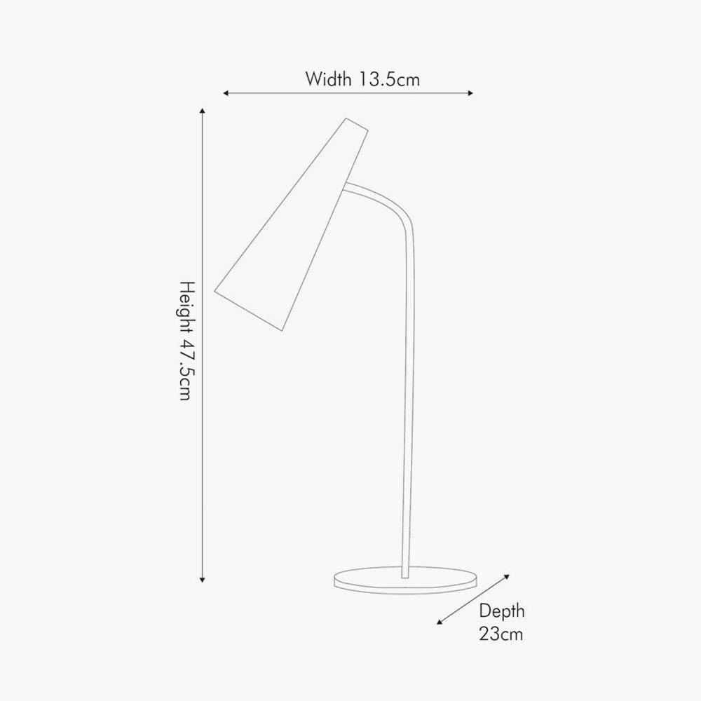 Farrah Antique Silver Task Table Lamp.