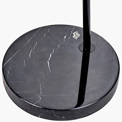 Pacific Lifestyle Lighting Feliciani Matt Black Metal and Black Marble Floor Lamp House of Isabella UK