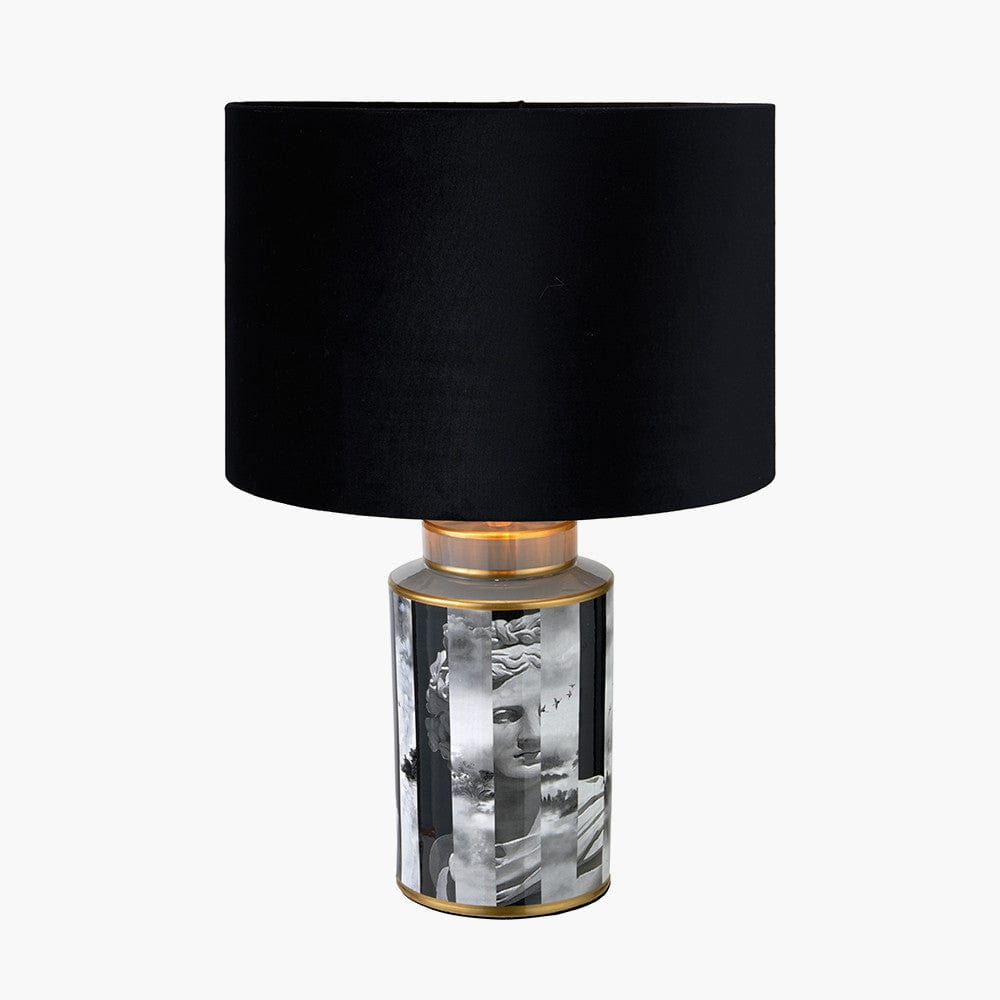 Fenella Black and White Photographic Design Table Lamp.