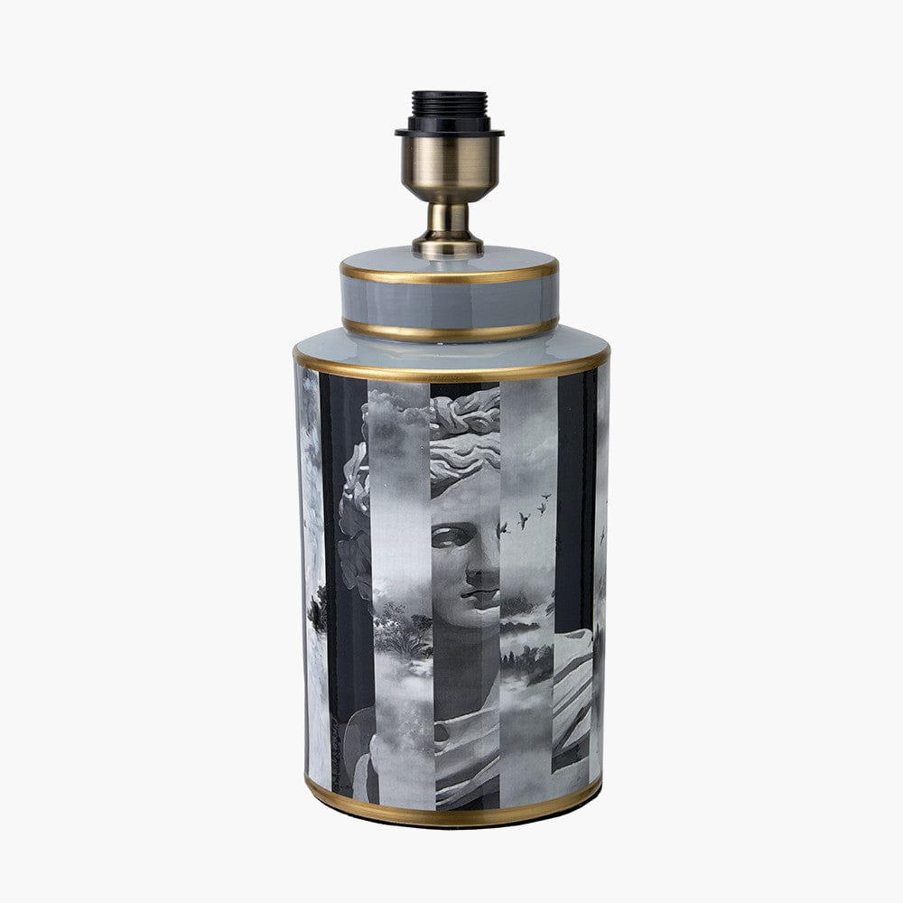 Fenella Black and White Photographic Design Table Lamp.