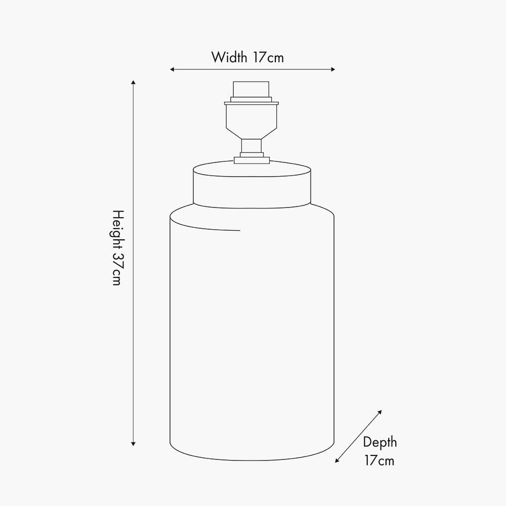 Fenella Black and White Photographic Design Table Lamp.