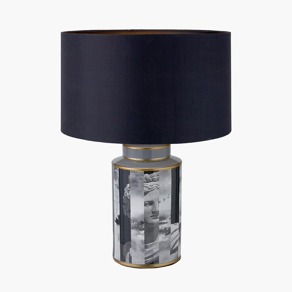 Fenella Black and White Photographic Design Table Lamp.