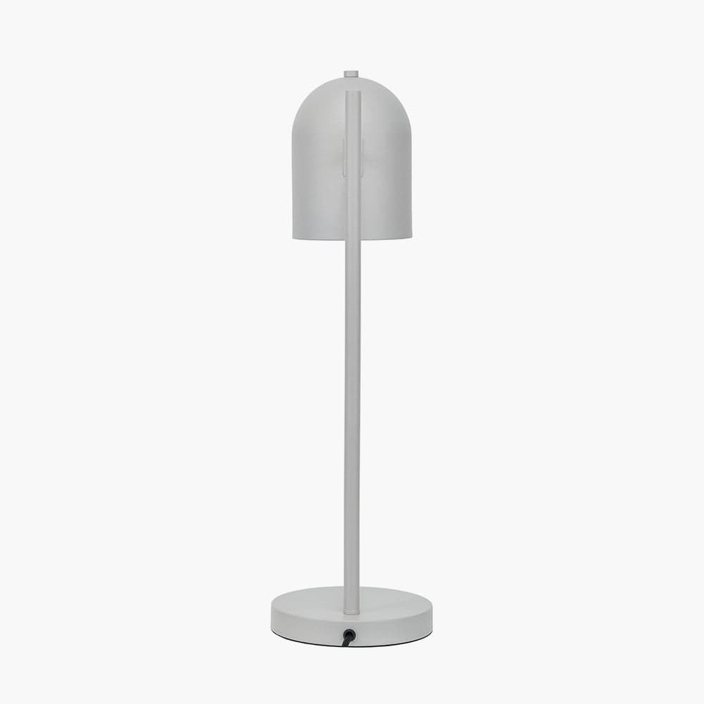 Pacific Lifestyle Lighting Finn Grey Metal Cloche Headed Table Lamp House of Isabella UK