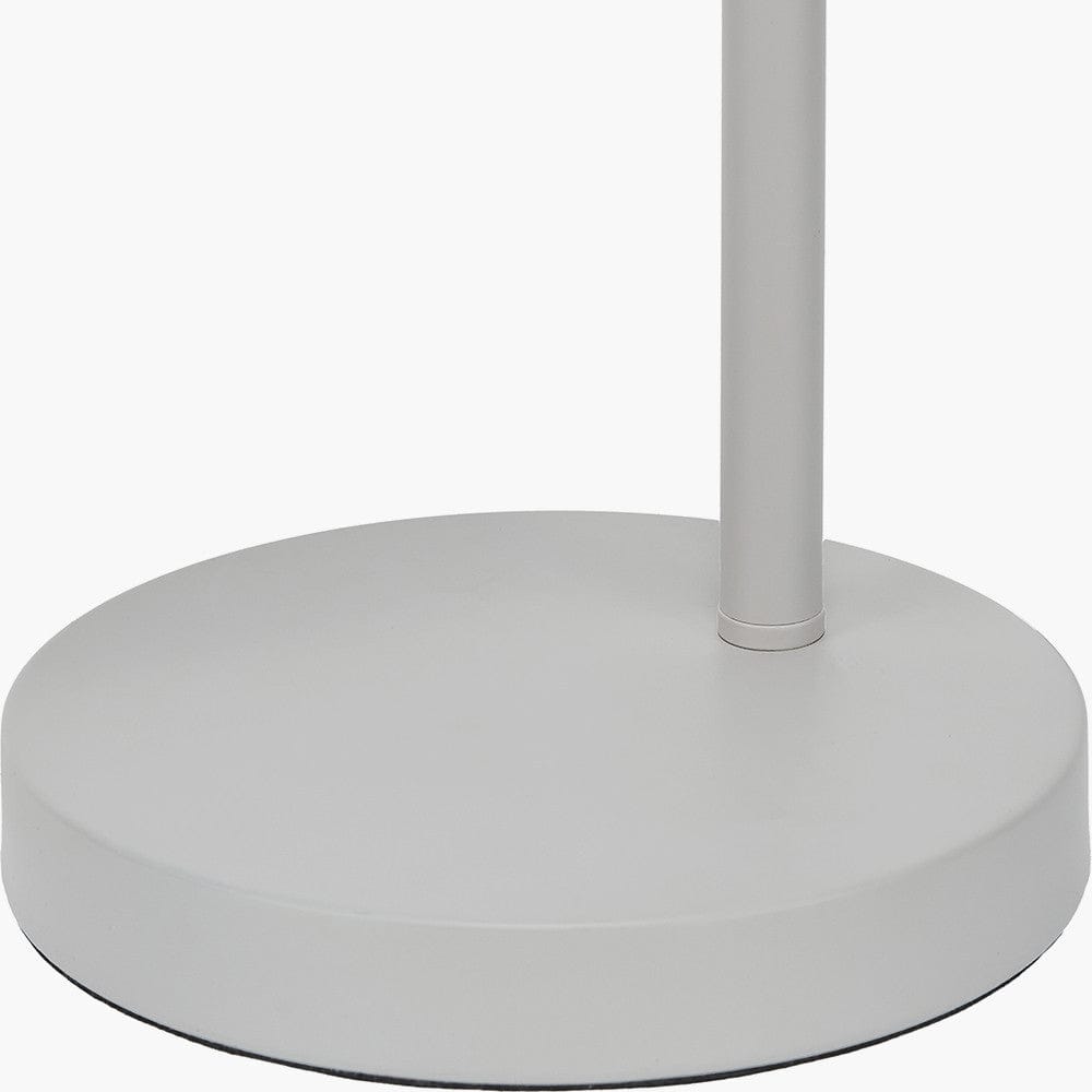 Pacific Lifestyle Lighting Finn Grey Metal Cloche Headed Table Lamp House of Isabella UK