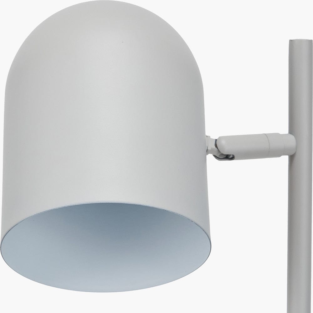 Pacific Lifestyle Lighting Finn Grey Metal Cloche Headed Table Lamp House of Isabella UK