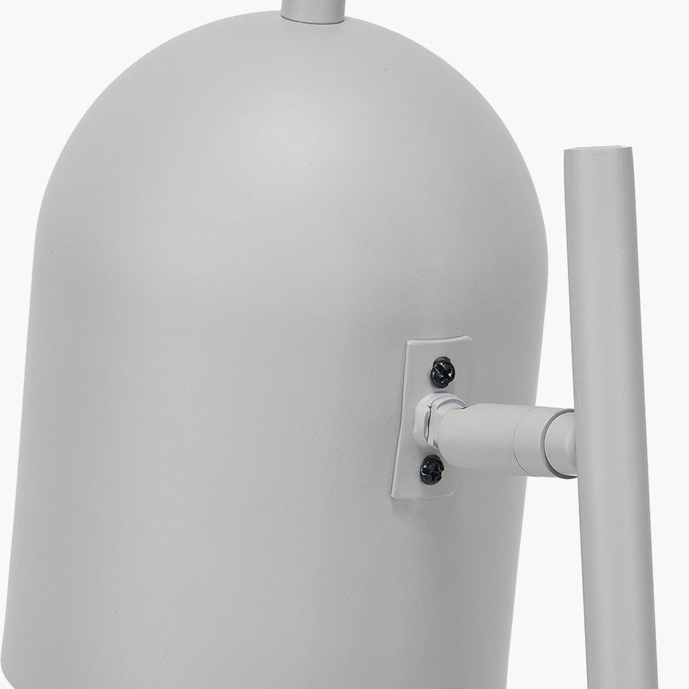 Pacific Lifestyle Lighting Finn Grey Metal Cloche Headed Table Lamp House of Isabella UK