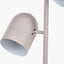 Pacific Lifestyle Lighting Finn Grey Metal Cloche Two Head Floor Lamp House of Isabella UK
