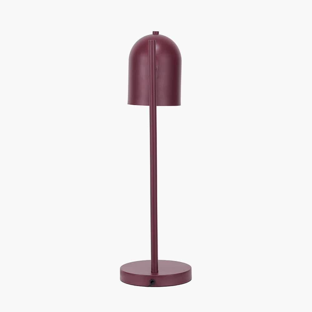 Pacific Lifestyle Lighting Finn Mulberry Metal Cloche Headed Table Lamp House of Isabella UK