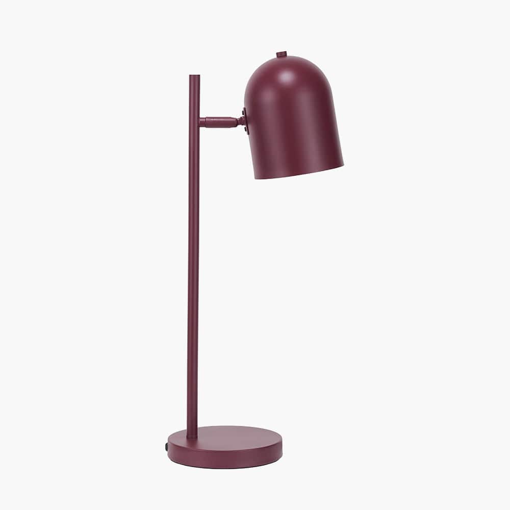 Pacific Lifestyle Lighting Finn Mulberry Metal Cloche Headed Table Lamp House of Isabella UK