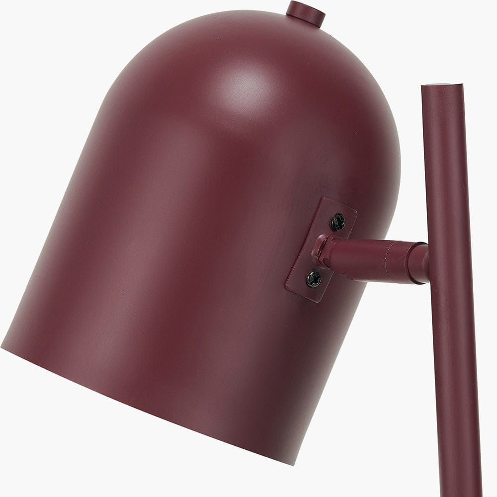 Pacific Lifestyle Lighting Finn Mulberry Metal Cloche Headed Table Lamp House of Isabella UK