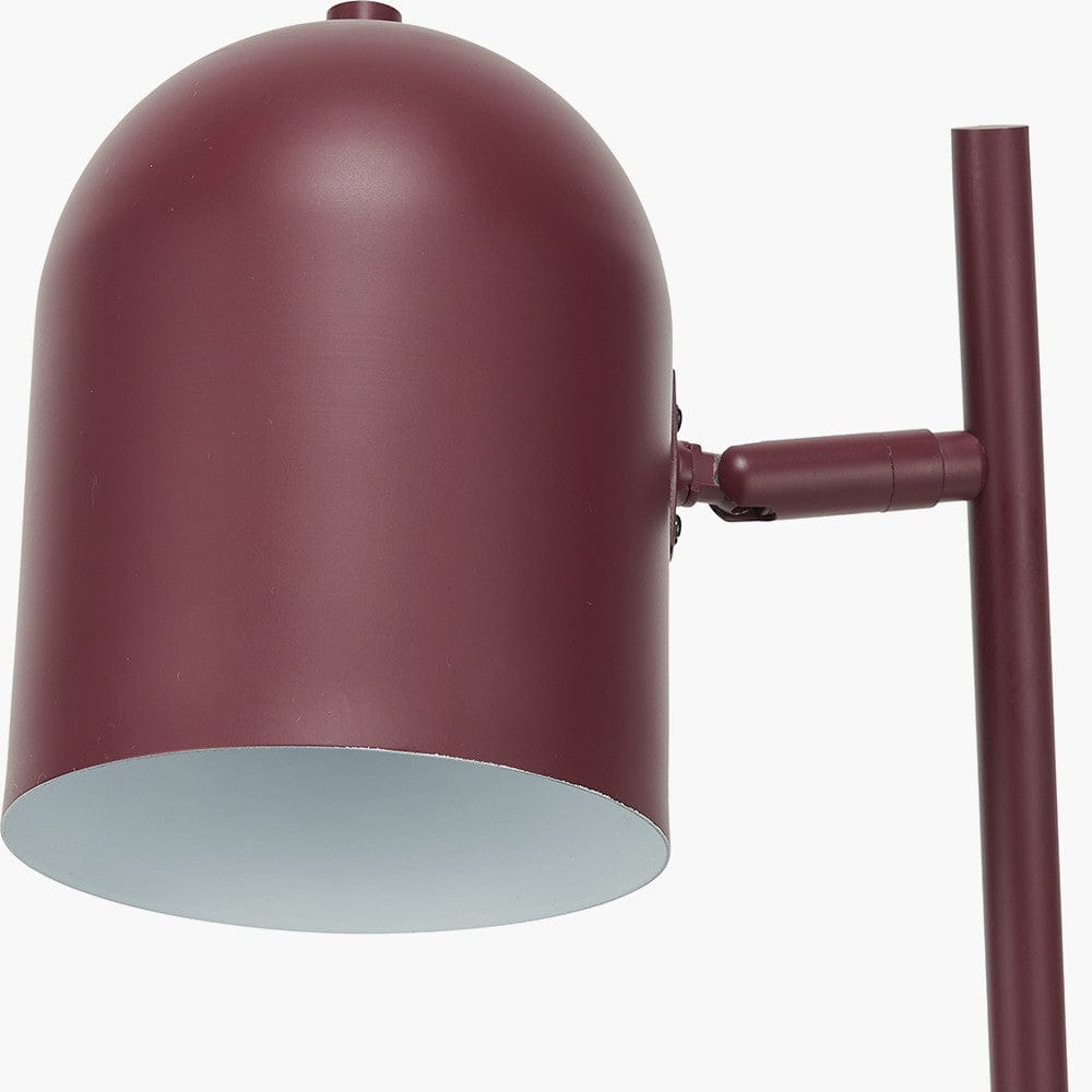 Pacific Lifestyle Lighting Finn Mulberry Metal Cloche Headed Table Lamp House of Isabella UK