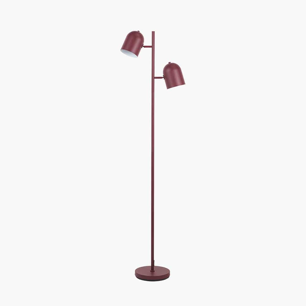Pacific Lifestyle Lighting Finn Mulberry Metal Cloche Two Head Floor Lamp House of Isabella UK