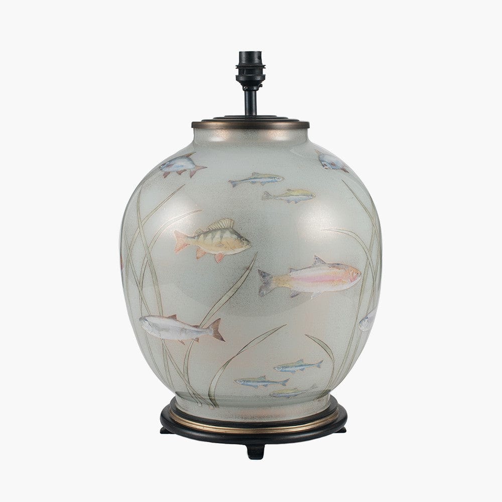 Fish Large Glass Table Lamp.
