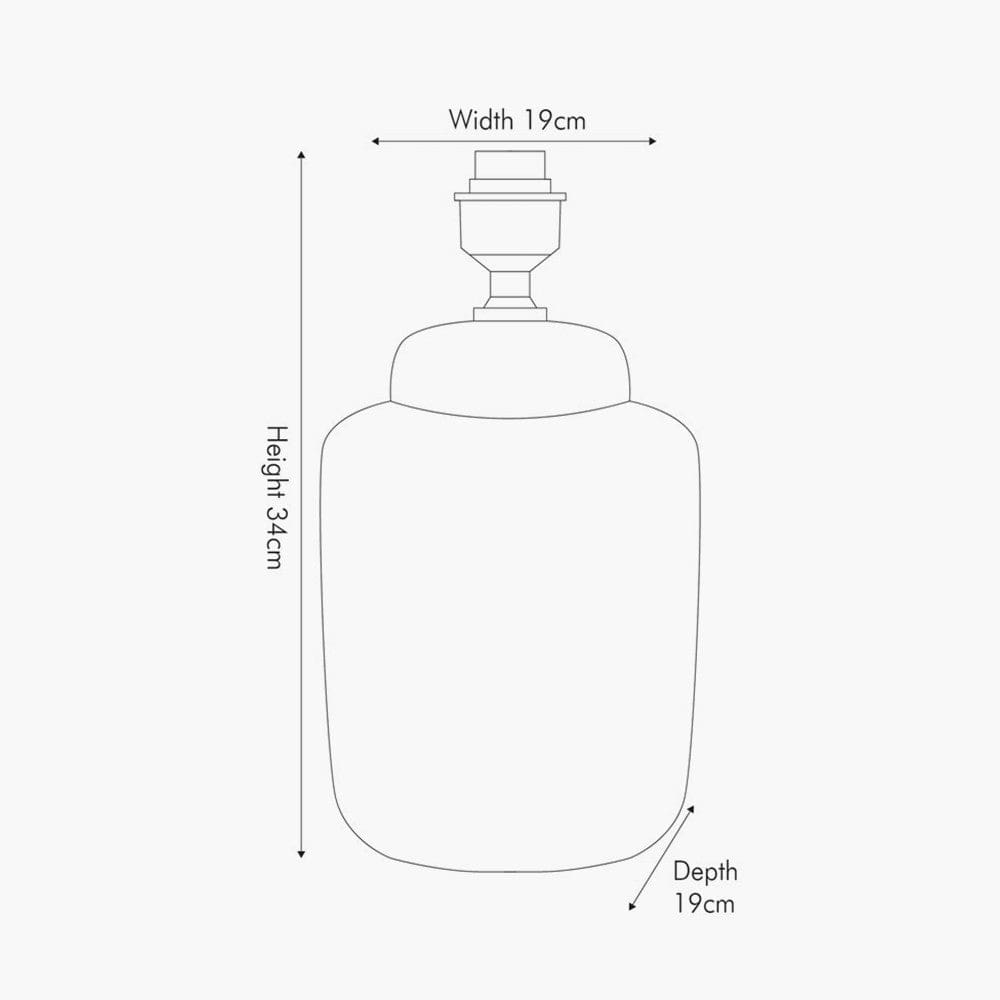 Fleur Blue Floral Ceramic Table Lamp - Base Only.