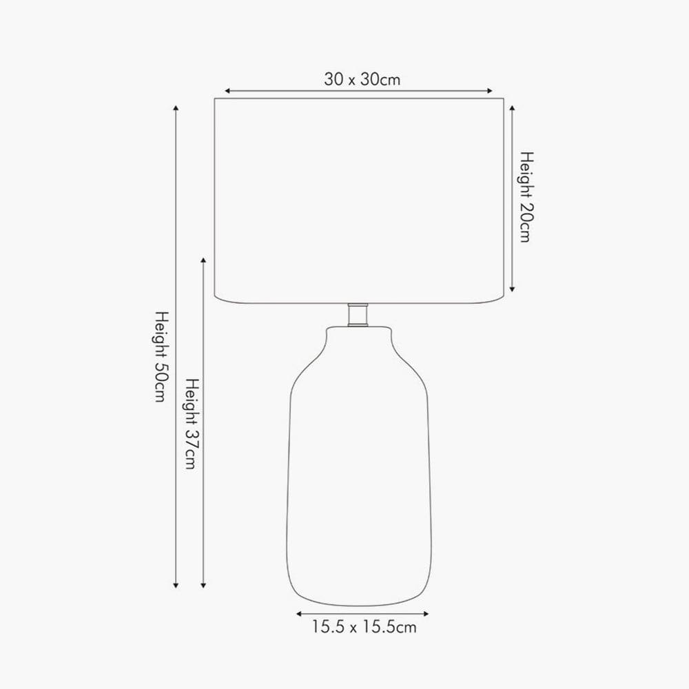 Flora White Floral Ceramic Table Lamp.