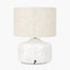 Pacific Lifestyle Lighting Flora White Small Floral Ceramic Table Lamp House of Isabella UK