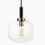 Pacific Lifestyle Lighting Florence Black Metal and Glass Pendant House of Isabella UK