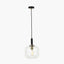 Pacific Lifestyle Lighting Florence Black Metal and Glass Pendant House of Isabella UK