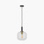 Pacific Lifestyle Lighting Florence Black Metal and Glass Pendant House of Isabella UK
