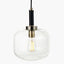 Pacific Lifestyle Lighting Florence Black Metal and Glass Pendant House of Isabella UK