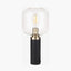 Pacific Lifestyle Lighting Florence Black Metal and Glass Table Lamp House of Isabella UK
