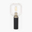 Pacific Lifestyle Lighting Florence Black Metal and Glass Table Lamp House of Isabella UK