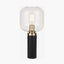Pacific Lifestyle Lighting Florence Black Metal and Glass Table Lamp House of Isabella UK