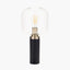 Pacific Lifestyle Lighting Florence Black Metal and Glass Table Lamp House of Isabella UK