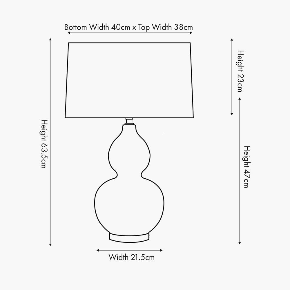 Gatsby Black Ceramic Table Lamp With Brushed Gold Metal Detail.