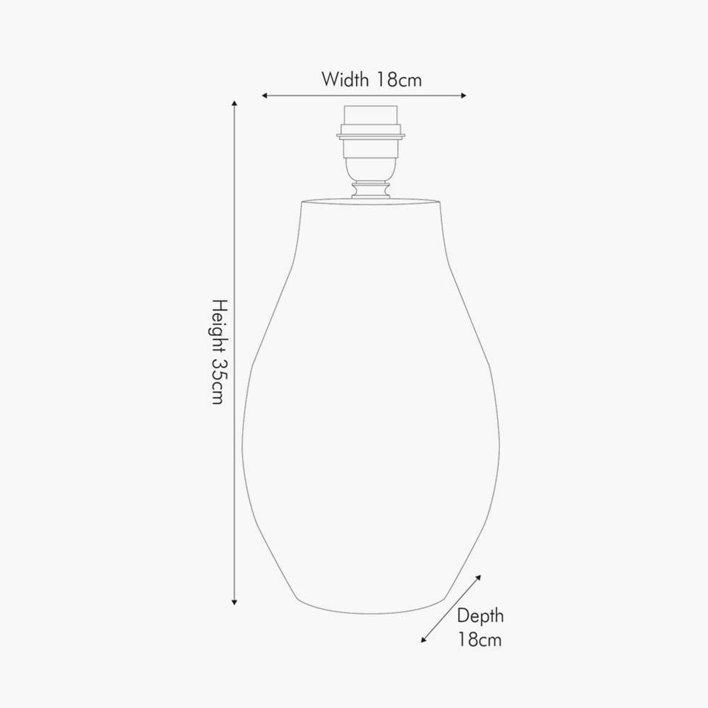 Gaudi White Stoneware Geometric Table Lamp - Base Only.