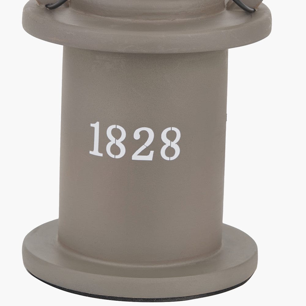 Gibson Antique Wood Lantern Table Lamp.