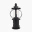 Pacific Lifestyle Lighting Gibson Black Wood Lantern Table Lamp House of Isabella UK
