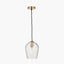 Pacific Lifestyle Lighting Giselle Diamond Design Clear Handcut Glass Pendant House of Isabella UK