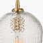 Pacific Lifestyle Lighting Giselle Diamond Design Clear Handcut Glass Pendant House of Isabella UK