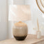 Greta Brown and Black Textured Ceramic Table Lamp.
