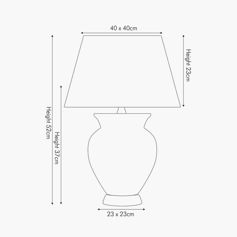 Pacific Lifestyle Lighting Hadley Cream Ceramic Table Lamp House of Isabella UK