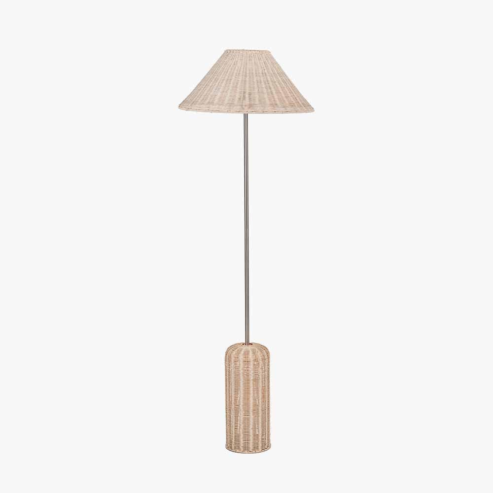 Pacific Lifestyle Lighting Hali Rattan Base and Shade Floor Lamp House of Isabella UK